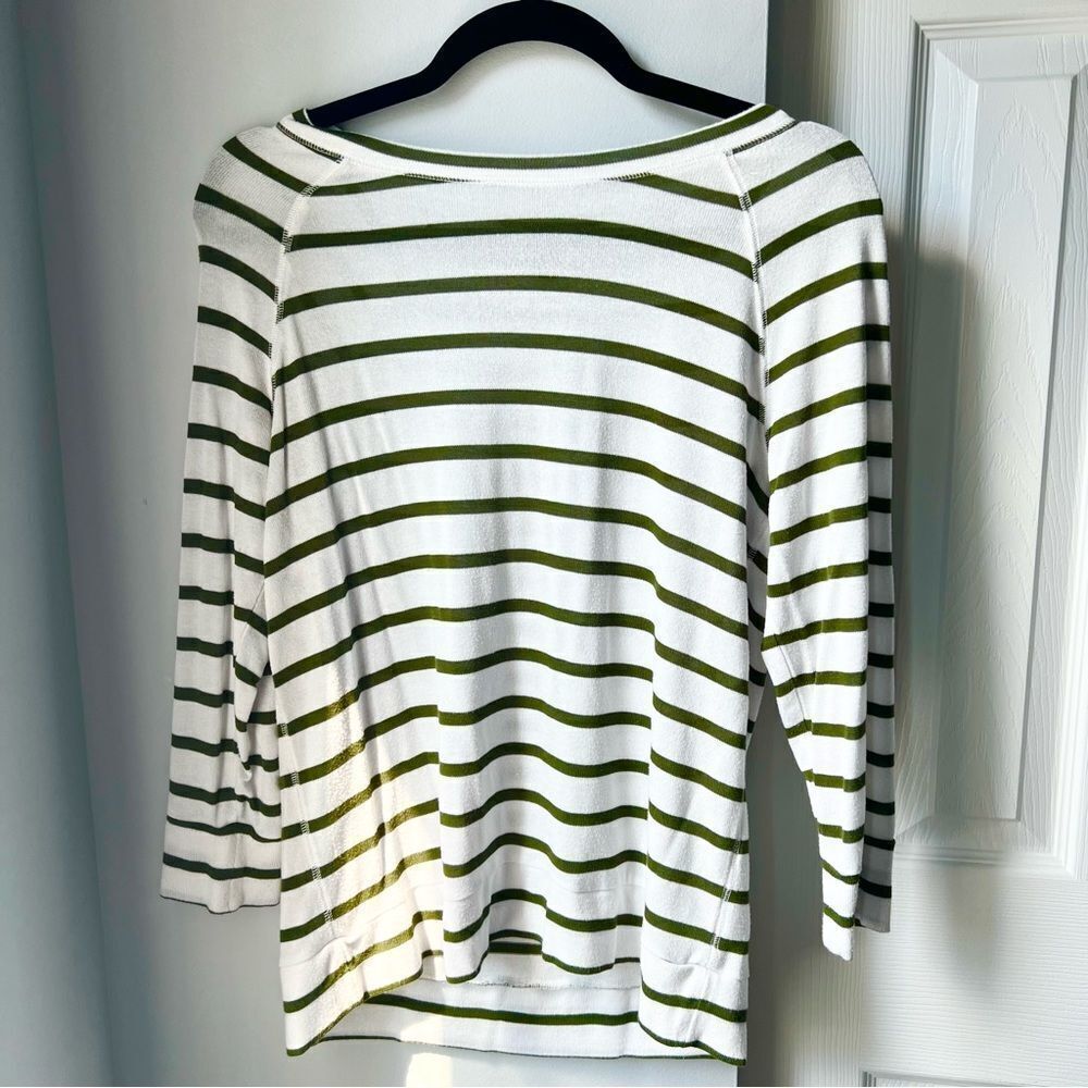 Mix by Hawthorn Stitchfix Arnold Striped Three Quarter Sleeve Knit Top - S - Picture 2 of 7